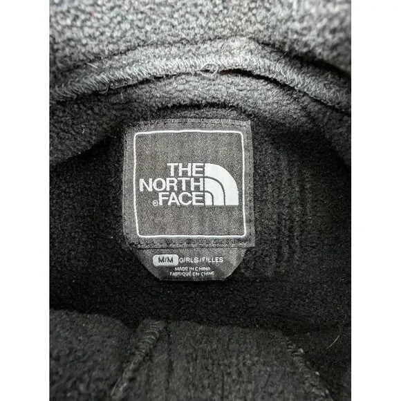 The‎ North Face Girls Medium Black Polartec Fleece Full Zip Jacket Zip Pockets - Picture 2 of 11